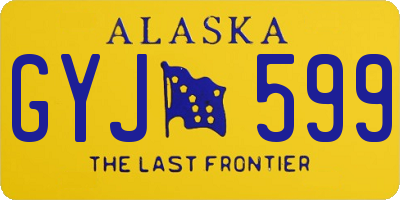 AK license plate GYJ599