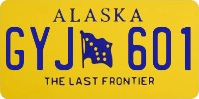 AK license plate GYJ601