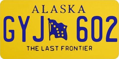 AK license plate GYJ602