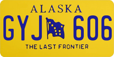 AK license plate GYJ606