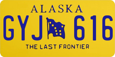 AK license plate GYJ616