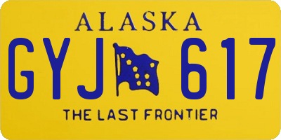 AK license plate GYJ617