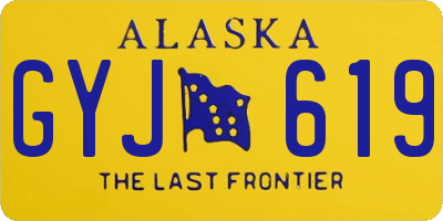 AK license plate GYJ619