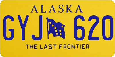 AK license plate GYJ620