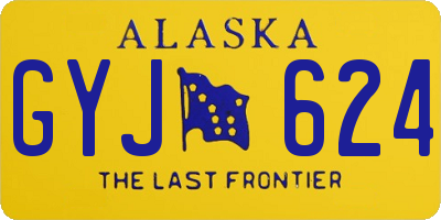 AK license plate GYJ624