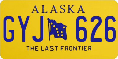 AK license plate GYJ626
