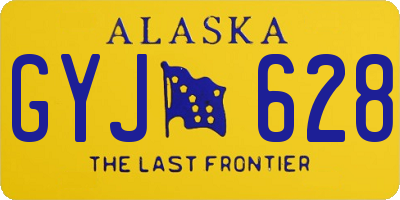 AK license plate GYJ628