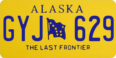 AK license plate GYJ629