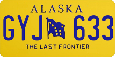 AK license plate GYJ633