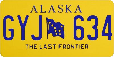 AK license plate GYJ634