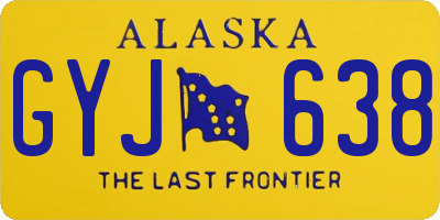 AK license plate GYJ638