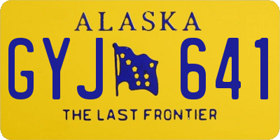 AK license plate GYJ641