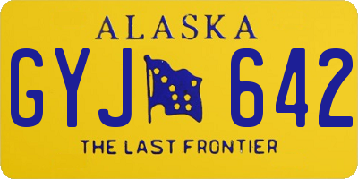 AK license plate GYJ642