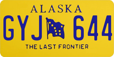 AK license plate GYJ644