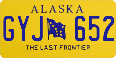 AK license plate GYJ652