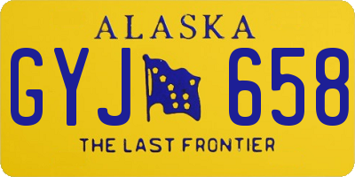 AK license plate GYJ658