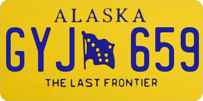 AK license plate GYJ659