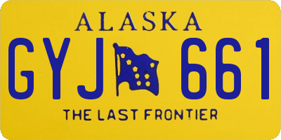 AK license plate GYJ661
