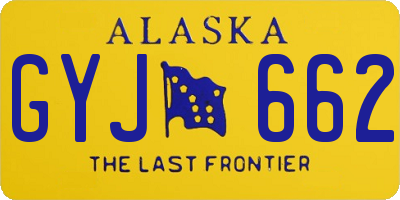 AK license plate GYJ662
