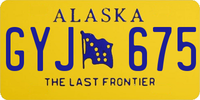 AK license plate GYJ675