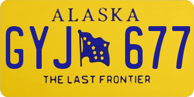 AK license plate GYJ677