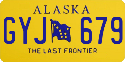 AK license plate GYJ679