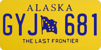 AK license plate GYJ681