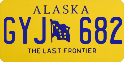 AK license plate GYJ682