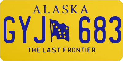 AK license plate GYJ683