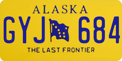 AK license plate GYJ684