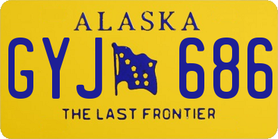 AK license plate GYJ686