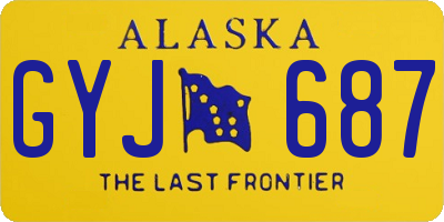 AK license plate GYJ687