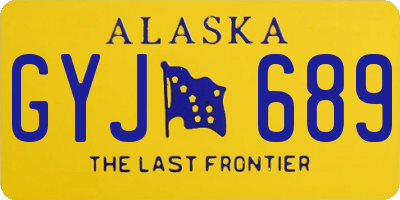 AK license plate GYJ689