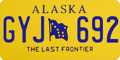 AK license plate GYJ692