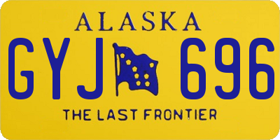 AK license plate GYJ696