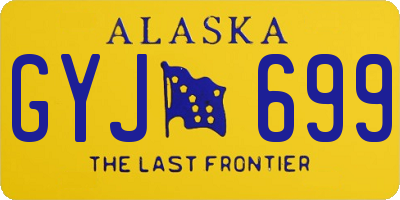 AK license plate GYJ699