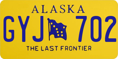 AK license plate GYJ702