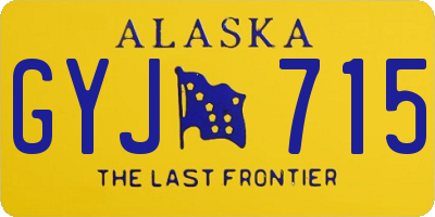 AK license plate GYJ715