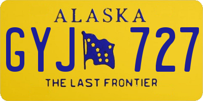 AK license plate GYJ727