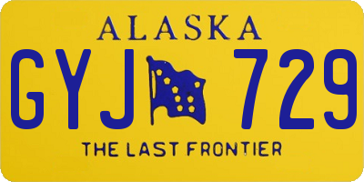 AK license plate GYJ729