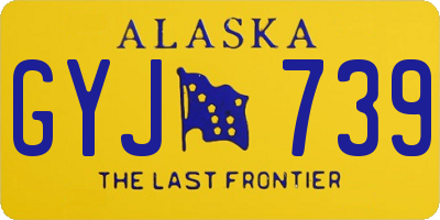 AK license plate GYJ739