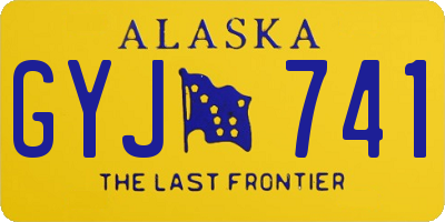 AK license plate GYJ741