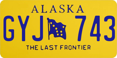 AK license plate GYJ743