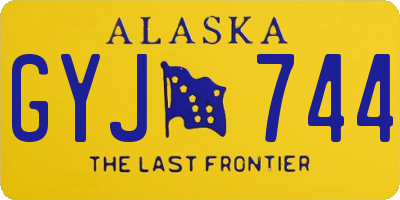 AK license plate GYJ744
