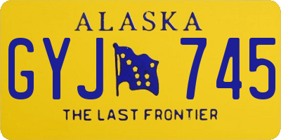 AK license plate GYJ745