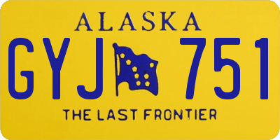 AK license plate GYJ751