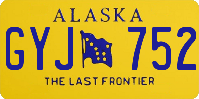 AK license plate GYJ752