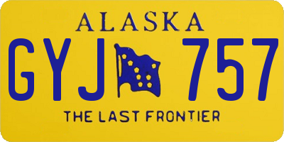 AK license plate GYJ757