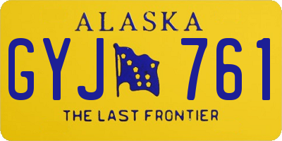 AK license plate GYJ761