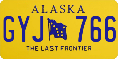 AK license plate GYJ766